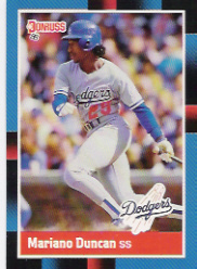 1988 Donruss Baseball Cards    155     Mariano Duncan